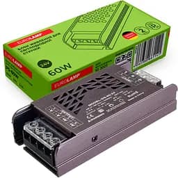 Блок живлення для світлодіодної стрічки Eurolamp 60W 24V 2.5A (PS-60W)