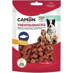 Снек для собак Camon маленькі кубики з лосося 80 г 