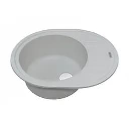 Кухонна мийка Adamant OVUM old stone 615x495x200 мм, з крилом 61,5 см - мініатюра 2