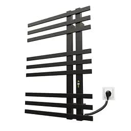 Електрична рушникосушарка Kosser Браш 800x600 ER ДБ01ER, Чорний матовий, Праве