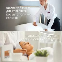 Наволочка чохол Ideia Aqua Stop трикотажна махрова водонепроникна 70х70 см біла (2171216) - мініатюра 7