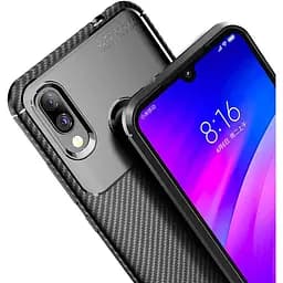 Чохол-накладка Toto TPU Carbon Fiber 1.5 mm Case Xiaomi Redmi 7 Black - мініатюра 7