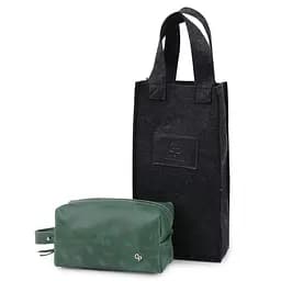 Косметичка несесер зелена GRANDE PELLE 18х10х7 см acs0032151 - мініатюра 5