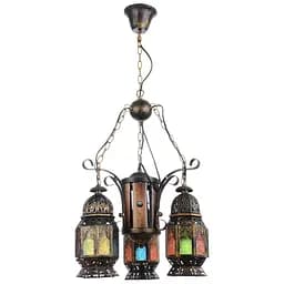 Люстра подвесная Brille кантри E27 60W BR (BKL-804S/4)