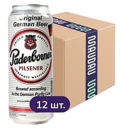 Пиво Paderborner Pilsener світле 4.8% з/б 6 л (12 шт. х 0.5 л)