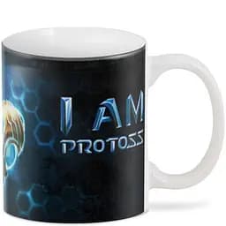 Кухоль GeekLand Вархаммер Warhammer I am Protoss ZN.02.007.516 330 мл білий - мініатюра 2