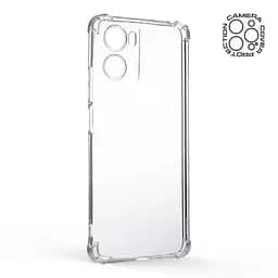 Прозрачный чехол для Motorola G06 4G/G06 Power 4G с защитой камеры и усиленными бортами, тонкий, силиконовый, бесцветный, ударопрочный, противоударный бампер с закрытой камерой, ArmorStandart (ARM89091) - мініатюра 2