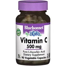 Вiтамiн С Bluebonnet Nutrition 500 мг 90 вегетаріанських капсул