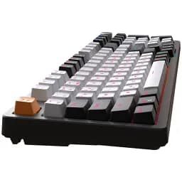 Клавіатура GamePro MK170B, Black/White, USB, механічна (перемикачі Outemu Red), RGB-підсвічування, 97 кнопок, регулятор гучності, змінні перемикачі, 1.8 м, UK/EN - мініатюра 5