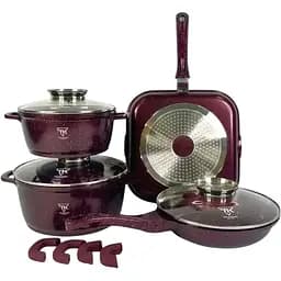 Набір каструль Top Kitchen TK-00031 з мармуровим покриттям 8 предметів зі сковорідками (24750-TK-00031_1955)