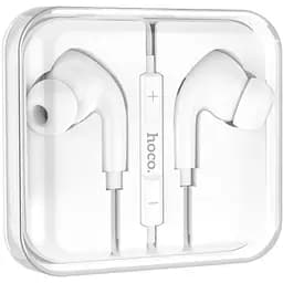 Наушники Hoco M101 Pro Crystal sound wire-controlled earphones с микрофоном 3.5 мм белые