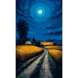 Картина за номерами Santi Українські степи, 30x50см, LED підсвітка (956544)