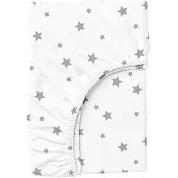 Простирадло Cosas на резинці 80х190х25 grey stars cs1, білий (StarGrey_80x190x25)