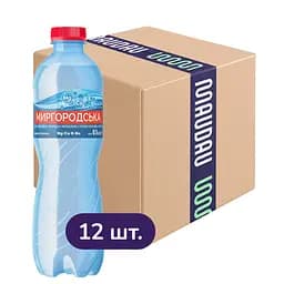Упаковка мінеральної води Миргородська сильногазована 6 л (0.5 л x 12 шт.)