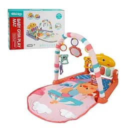 Розвиваючий килимок Качечка з піаніно, підвісними іграшками, дзеркалом