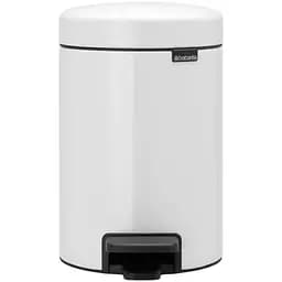 Ведро для мусора Brabantia Pedal Bin белое 3 л (112126)