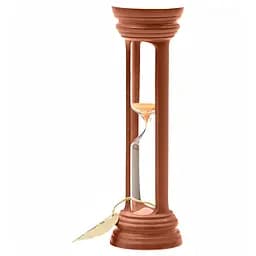 Часы песочные в деревянном корпусе на 10 минут (цвет вишня/песок оранжевый), Склоприлад 86722