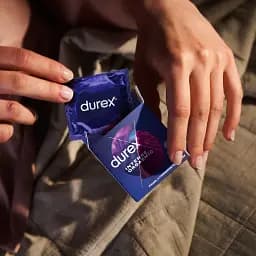 Презервативи рельєфні з стимулюючим гелем-змазкою Durex Intense Orgasmic 3 шт. - мініатюра 6