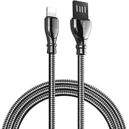 Кабель ColorWay USB - Apple Lightning (metal spring) 2.4А 1 м Black