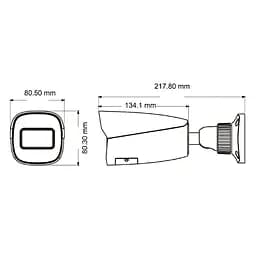 IP-відеокамера 5Mp TVT TD-9452E3B-A (D/AZ/PE/AR3) f=2.8-12mm з мікрофоном (77-00338) - мініатюра 2