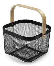 Корзина для хранения с ручками Fabrika Molly Black