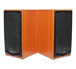 Колонки 2.0 Havit HV-SK518 Wood, 2 × 3 Вт, МДФ, питание от USB, управление с задней панели