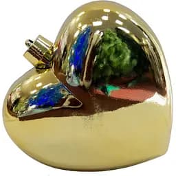 Велика ялинкова іграшка серце Linhai 30 см золотистий (890421)