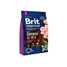 Сухий корм для собак дрібних порід Brit Premium Dog Adult S 3 кг (вагою до 10 кг)