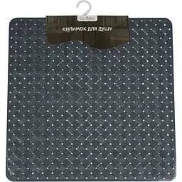 Килимок для душу квадратиний Eco Fabric Лоза 50х50 см сірий (5050-001) - мініатюра 3