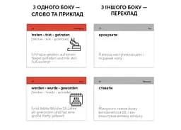 Настільна гра English Student Картки для вивчення німецьких слів English Student Starke Verben (укр.) (591226000) - мініатюра 3
