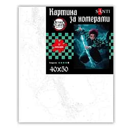 Картина за номерами Santi Demon Slayer Tanjiro Kamado 40х50 см (954418) - мініатюра 2