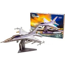 Деревянный 3D конструктор F16 PuzzleOk Арт-26913 79 деталей