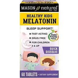 Мелатонин детский Mason Natural вкус фруктов 60 таблеток
