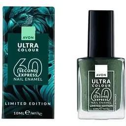 Швидковисихаючий лак для нігтів Avon УльтраКолір за 60 секунд Tropical Green 10 мл (494693242)