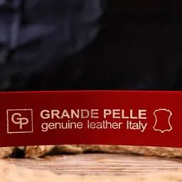 Якісний жіночий ремінь із натуральної шкіри Grande Pelle 21456 червоний 120 см - мініатюра 7