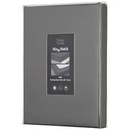 Простирадло на резинці Ardesto Mix & Match Premium сатин 160х200+30 см сіре (ART1620FSY) - мініатюра 7