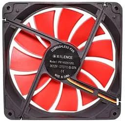 Вентилятор Xilence XPF140.R Red/Black (XF050) Б/в - мініатюра 3