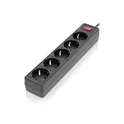 Мережевий фільтр живлення REAL-EL RS-Protect 505, 5m, black (EL122300046) - мініатюра 2