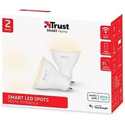 Довіряйте розумній лампочці WiFi GU10, плямі, що запам'ятовується, працює з Alexa та Google Home, без концентратора, 2.4 ГГц WiFi