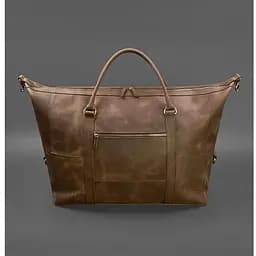 Кожаная дорожная сумка темно-коричневая Crazy Horse