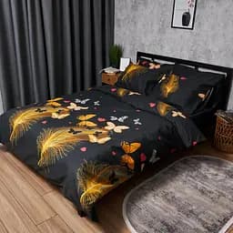 Комплект постельного белья Moon&Star Микросатин Premium Golden Flutter King Size 220x240 наволочки 2х50х70
