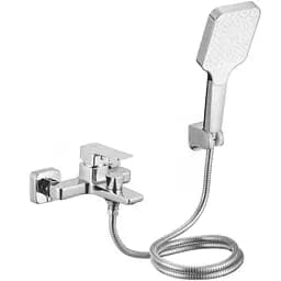 Змішувач для ванни Lidz Orion 006 Chrome з душовим гарнітуром LDORI006CRM48093