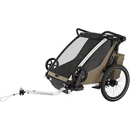 Дитяча коляска Thule Chariot Cross 2 Double (Faded Khaki) (TH 10201037) - мініатюра 7
