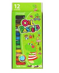 Масляна пастель C 60738 12 кольорів, в коробці (6900067607386) Зелений