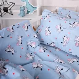 Підковдра MirSon Бязь Kids Time 20-0037 Cute blue zebra 143х210 см (2200009639630) - мініатюра 3