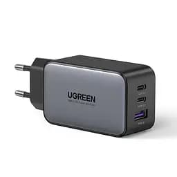 Зарядний пристрій блок живлення 3 порти Ugreen Nexode 65 W GaN II 2*Type-C + 1*USB (2C1A) 8823366