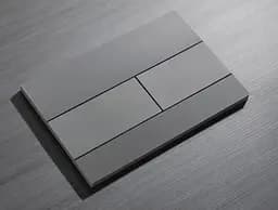 Панель змиву Koer KT-0603-07 240x160x10mm пластикова, кнопка лінійна KR5321, Графит - мініатюра 2