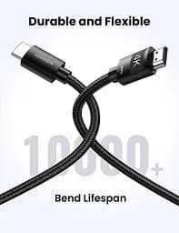 Кабель Ugreen HD119 4K HDMI Cable Male to Male Braided 1 м Black (30999) - мініатюра 2