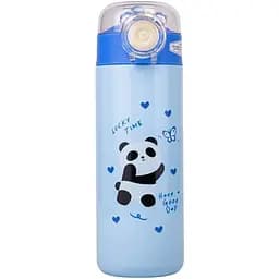 Термос Elisey детский с трубочкой "Lucky panda" голубой 500 мл (9185-012)