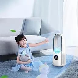 Міні-кондиціонер з LED-підсвічуванням / Вентилятор зі зволожувачем повітря / Безлопатевий вентилятор Air Multiplier - мініатюра 3